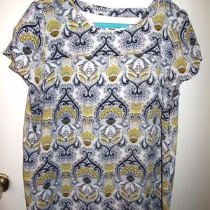 Ann Taylor Loft Women's Large Short Sleeve Blouse